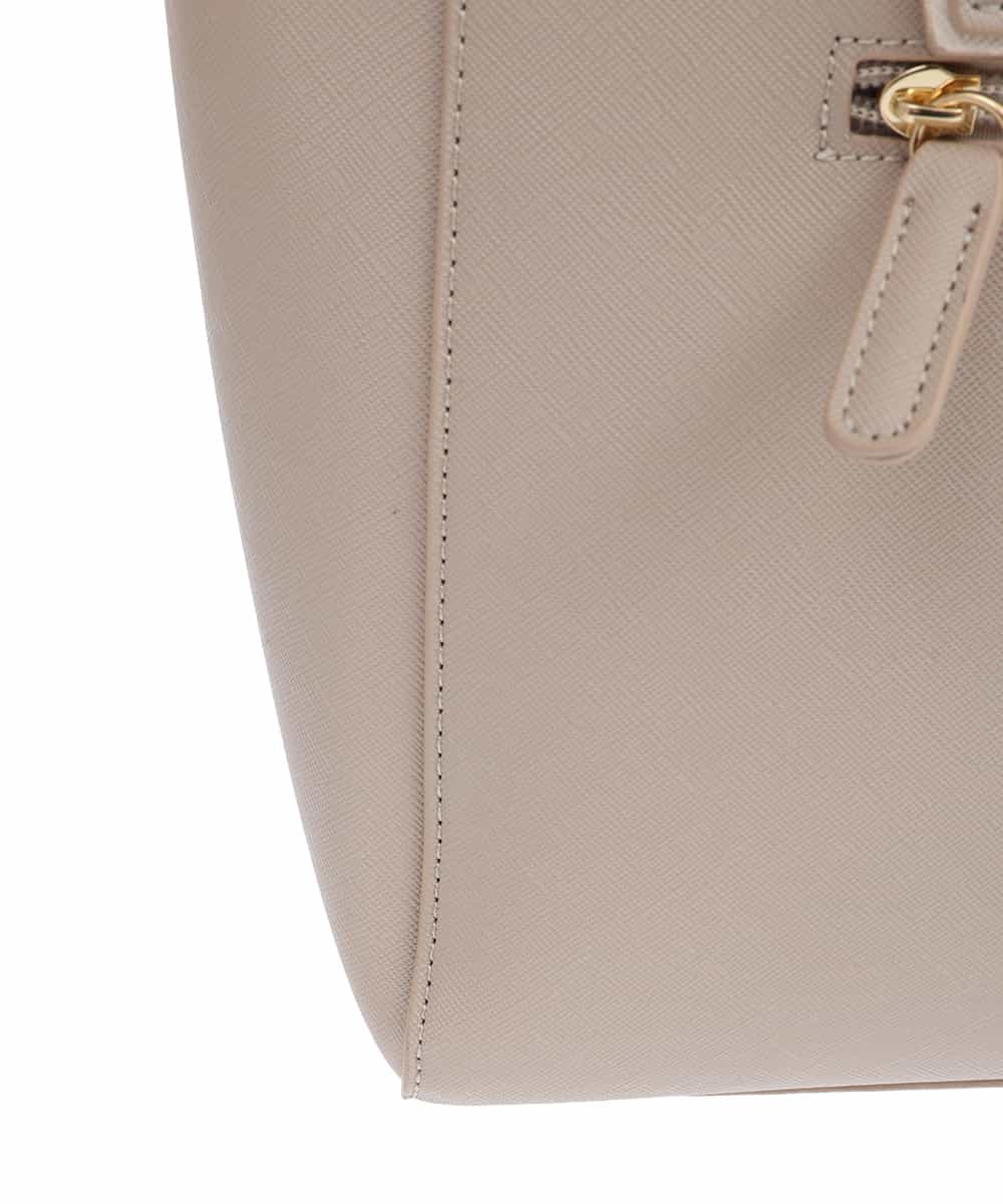 BPBGV61150 MK MICHEL KLEIN BAG(MK ミッシェルクラン バッグ) [2WAY]合成皮革スクエアトートバッグ ベージュ