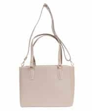 BPBGV61150 MK MICHEL KLEIN BAG(MK ミッシェルクラン バッグ) [2WAY]合成皮革スクエアトートバッグ ベージュ