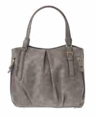 BPBJS81160 MK MICHEL KLEIN BAG(MK ミッシェルクラン バッグ) [2WAY]フロントタックデザイントートバッグ グレーベージュ