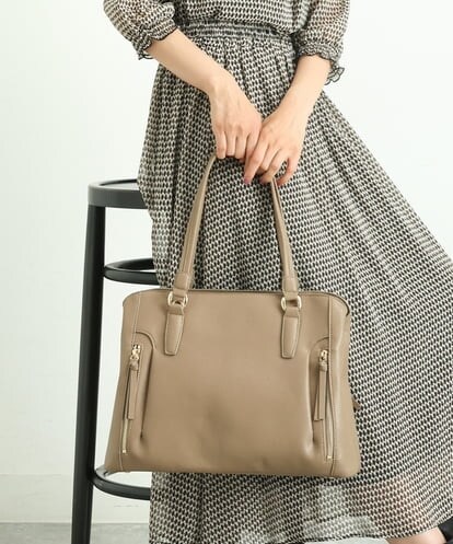 BPBLP91180 MK MICHEL KLEIN BAG 【2WAY】フェイクレザートートバッグ
