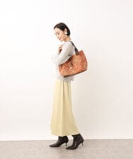 BPCAA03150 MK MICHEL KLEIN BAG(MK ミッシェルクラン バッグ) [軽量/A4サイズ対応]オリエンタル柄デザイントートバッグ レッド