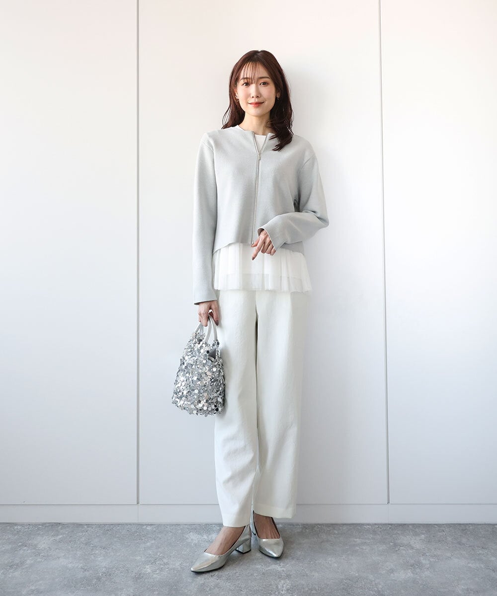BPCAA12140 MK MICHEL KLEIN BAG(MK ミッシェルクラン バッグ) [2WAY]リングハンドルスパンコールバッグ ブラック