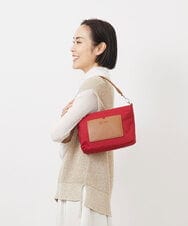 BPCAA21120 MK MICHEL KLEIN BAG(MK ミッシェルクラン バッグ) [2WAY]異素材ポケットワンハンドルバッグ レッド