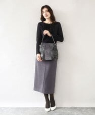 BPCAD01160 MK MICHEL KLEIN BAG(MK ミッシェルクラン バッグ) 異素材ドッキングワンハンドルバッグ ライトグレー