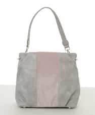 BPCAD01160 MK MICHEL KLEIN BAG(MK ミッシェルクラン バッグ) 異素材ドッキングワンハンドルバッグ ライトグレー