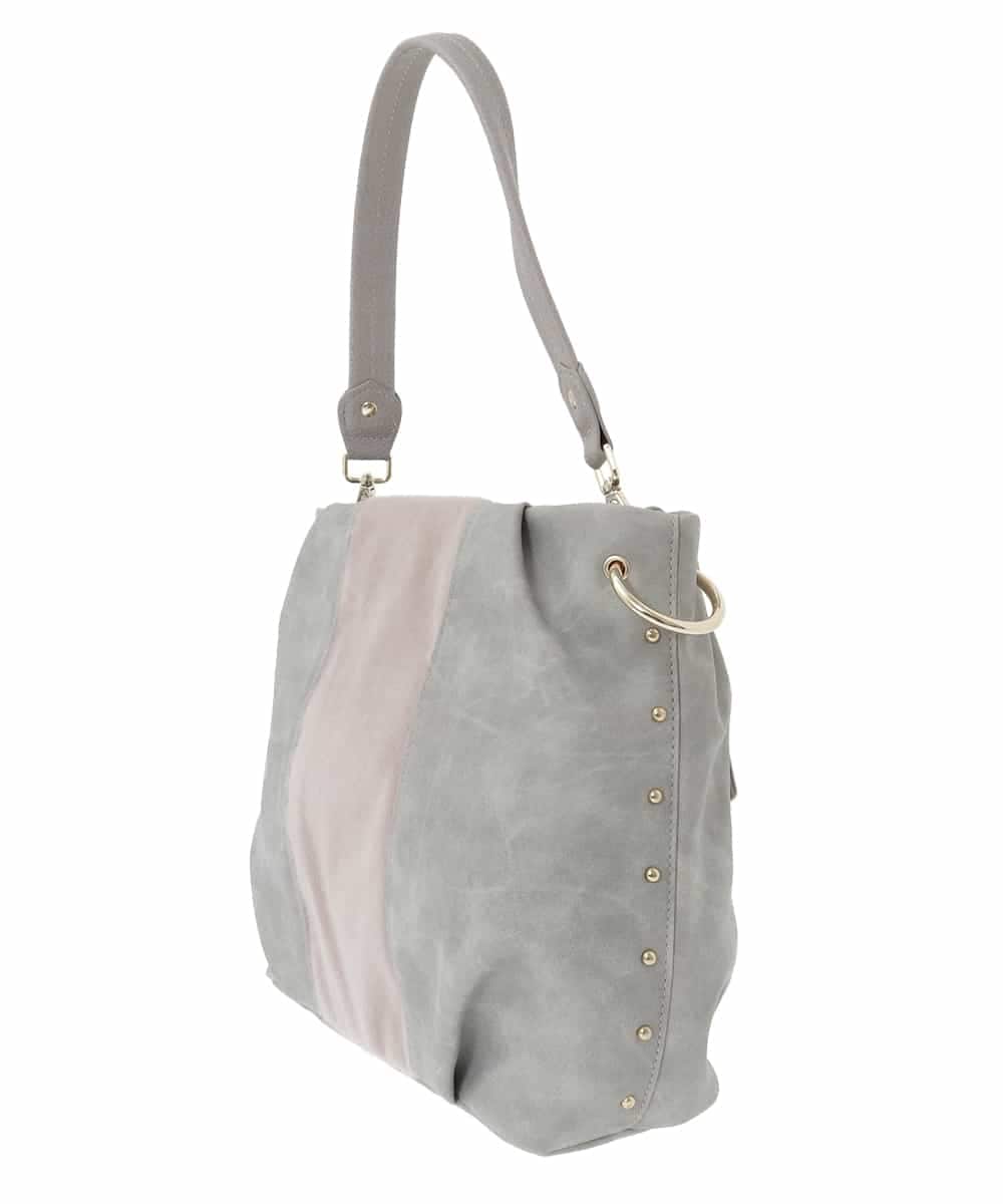 BPCAD01160 MK MICHEL KLEIN BAG(MK ミッシェルクラン バッグ) 異素材ドッキングワンハンドルバッグ ライトグレー