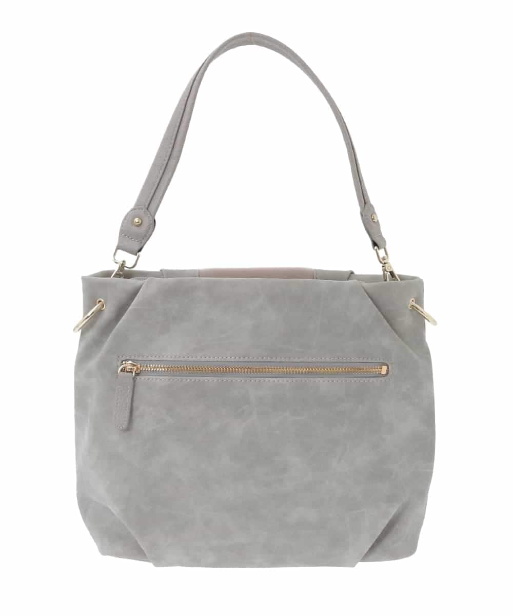 BPCAD01160 MK MICHEL KLEIN BAG(MK ミッシェルクラン バッグ) 異素材ドッキングワンハンドルバッグ ライトグレー