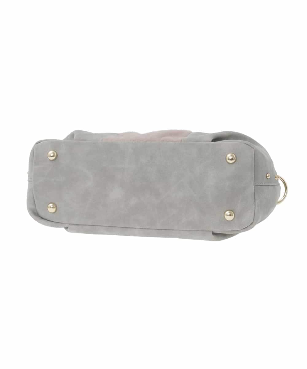 BPCAD01160 MK MICHEL KLEIN BAG(MK ミッシェルクラン バッグ) 異素材ドッキングワンハンドルバッグ ライトグレー
