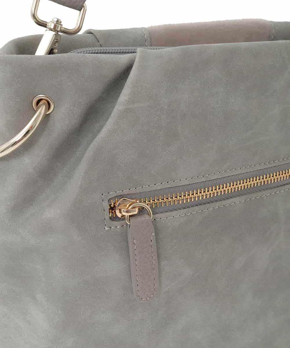 BPCAD01160 MK MICHEL KLEIN BAG(MK ミッシェルクラン バッグ) 異素材ドッキングワンハンドルバッグ ライトグレー