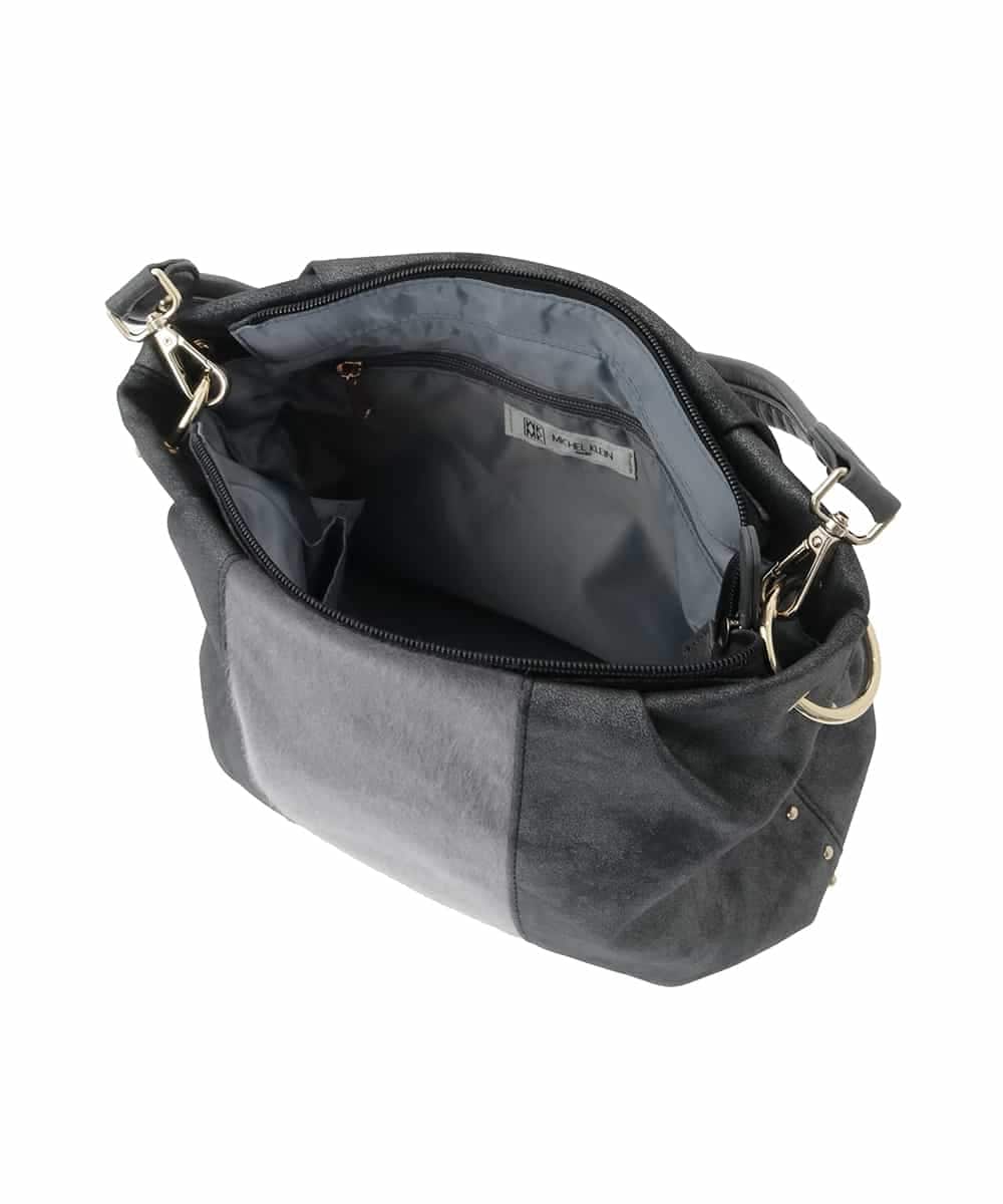 BPCAD01160 MK MICHEL KLEIN BAG(MK ミッシェルクラン バッグ) 異素材ドッキングワンハンドルバッグ ライトグレー