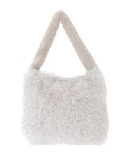 BPCAD02140 MK MICHEL KLEIN BAG(MK ミッシェルクラン バッグ) [2WAY]ファーショルダースクエアデザインバッグ ブラウン