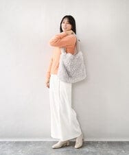 BPCAD02140 MK MICHEL KLEIN BAG(MK ミッシェルクラン バッグ) [2WAY]ファーショルダースクエアデザインバッグ ブラウン