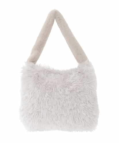 BPCAD02140 MK MICHEL KLEIN BAG [2WAY]ファーショルダースクエアデザインバッグ