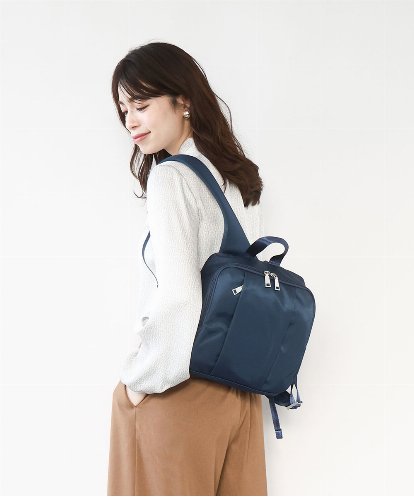 BPCAD03150 MK MICHEL KLEIN BAG [撥水]フロントタックデザインミニリュック