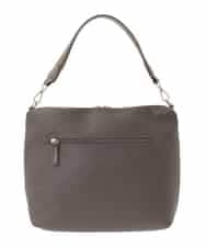 BPCAD11140 MK MICHEL KLEIN BAG(MK ミッシェルクラン バッグ) [2WAY]合成皮革ダブルポケットスクエアバッグ ブラウン