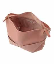 BPCAD11140 MK MICHEL KLEIN BAG(MK ミッシェルクラン バッグ) [2WAY]合成皮革ダブルポケットスクエアバッグ ブラウン