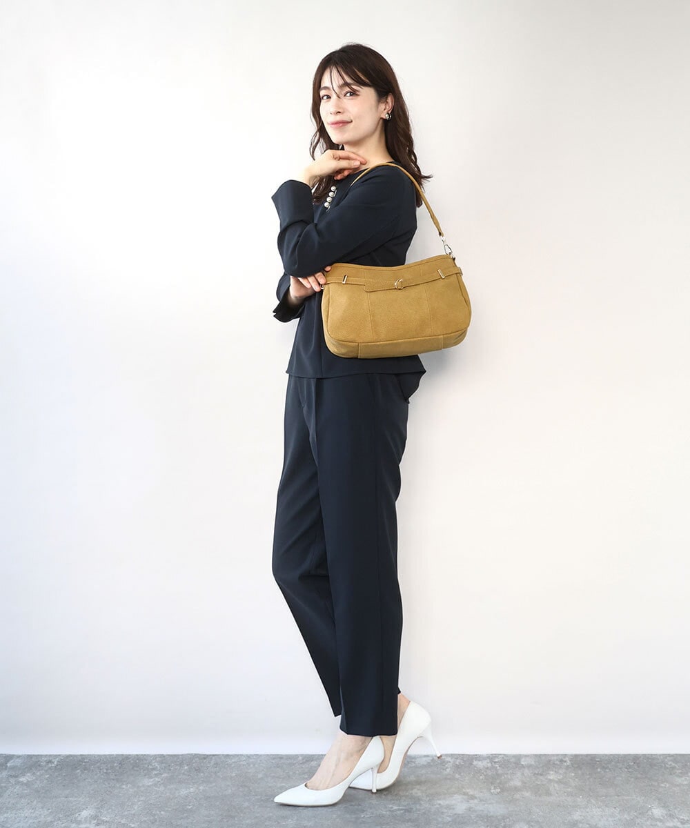 BPCAD12160 MK MICHEL KLEIN BAG(MK ミッシェルクラン バッグ) [2WAY]ベルトデザインワンハンドルバッグ マスタード