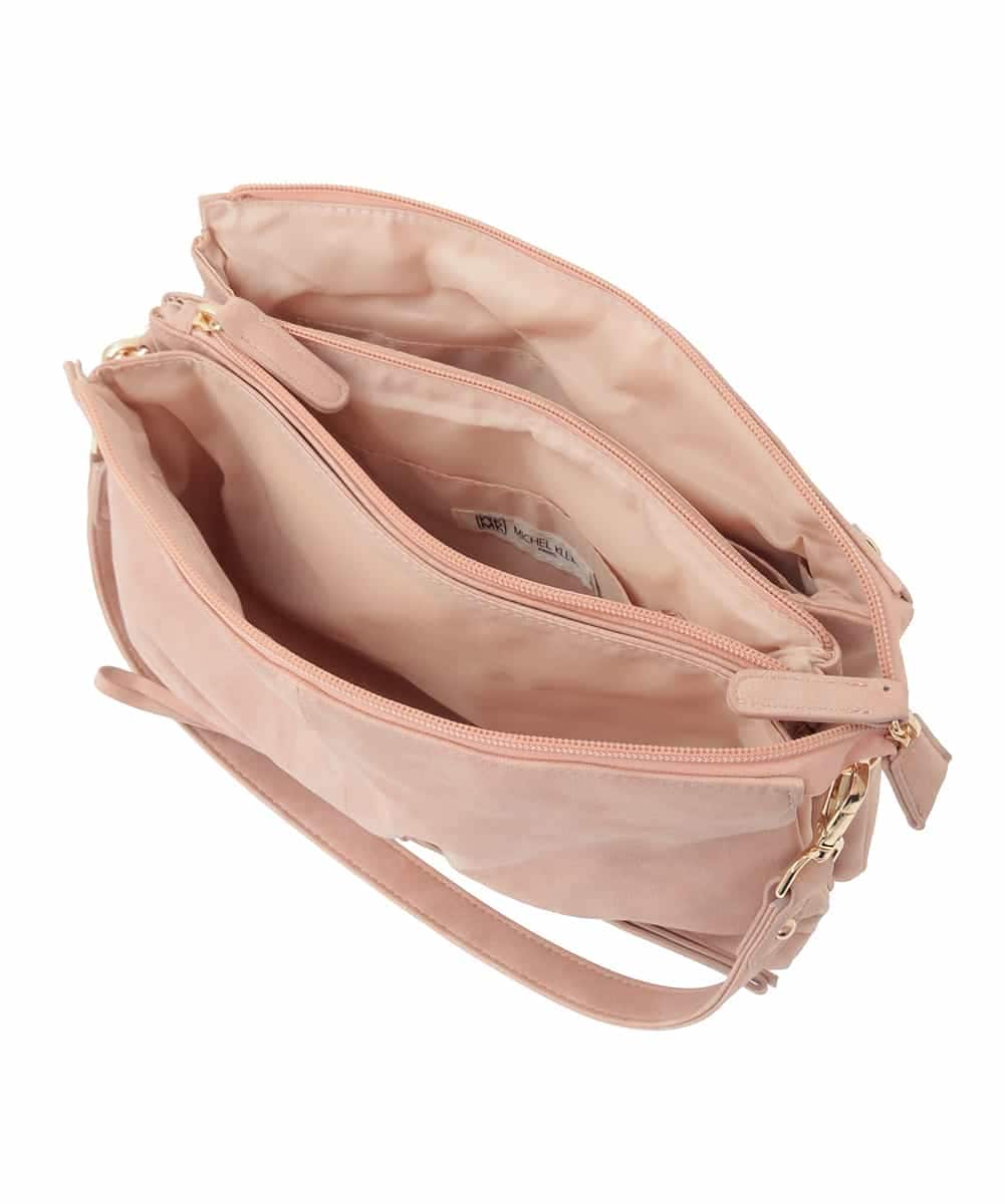 BPCAD13140 MK MICHEL KLEIN BAG(MK ミッシェルクラン バッグ) [マルチWAY]シャイニースクエアワンハンドルバッグ ピンク