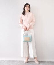 BPCAD21120 MK MICHEL KLEIN BAG(MK ミッシェルクラン バッグ) [2WAY]異素材ポケットコンパクトデザインバッグ ベージュ