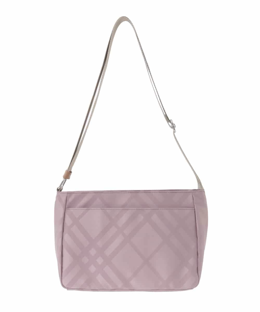 BPCAE40130 MK MICHEL KLEIN BAG(MK ミッシェルクラン バッグ) チェック柄コンパクトショルダーバッグ ピンク