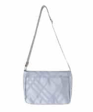 BPCAE40130 MK MICHEL KLEIN BAG(MK ミッシェルクラン バッグ) チェック柄コンパクトショルダーバッグ ライトブルー