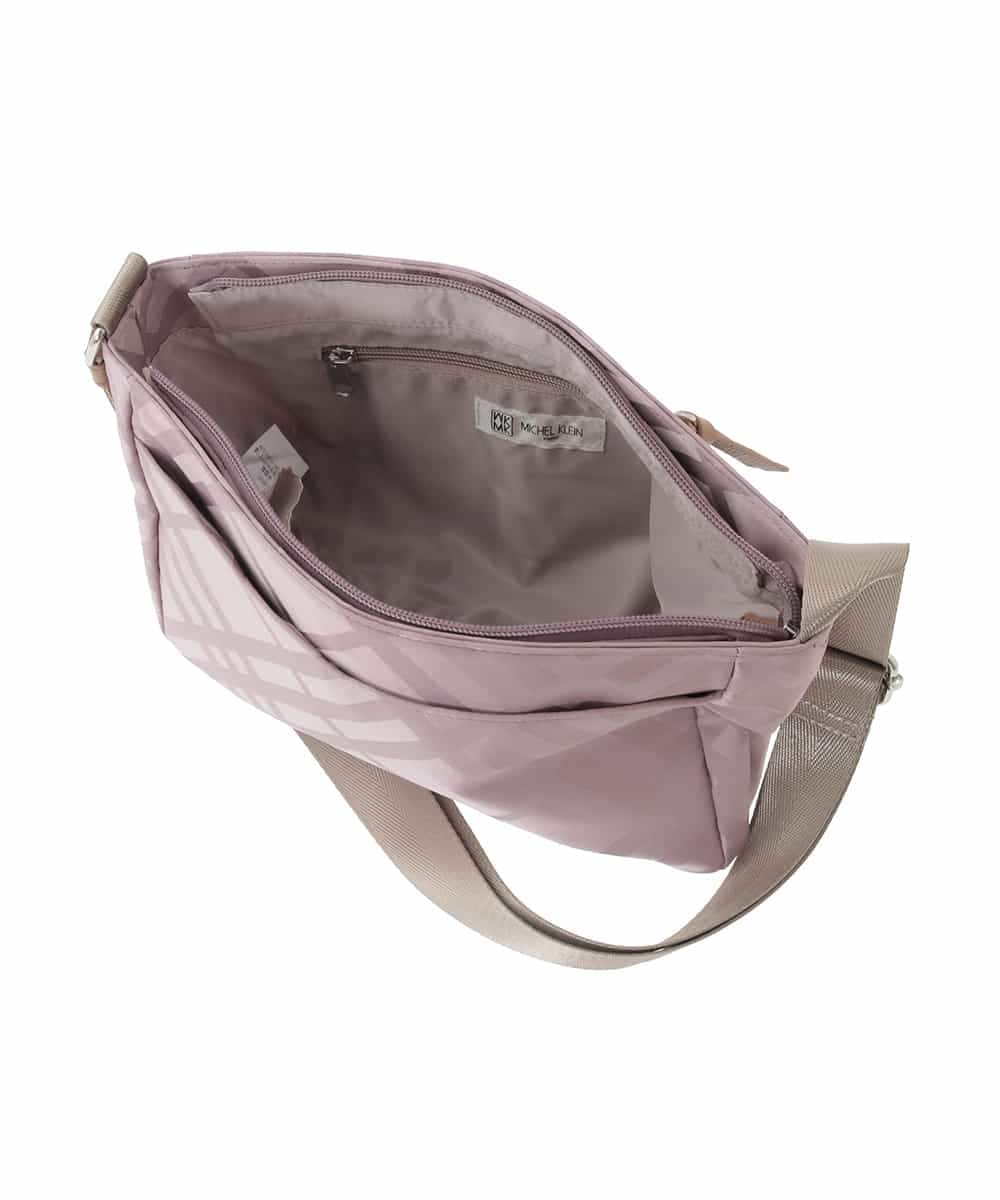 BPCAE40130 MK MICHEL KLEIN BAG(MK ミッシェルクラン バッグ) チェック柄コンパクトショルダーバッグ ネイビー