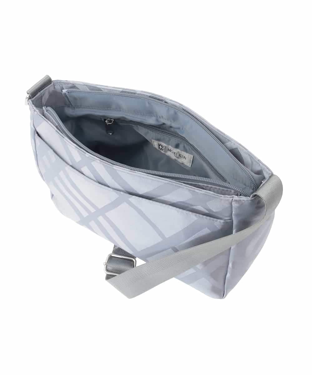 BPCAE40130 MK MICHEL KLEIN BAG(MK ミッシェルクラン バッグ) チェック柄コンパクトショルダーバッグ ネイビー