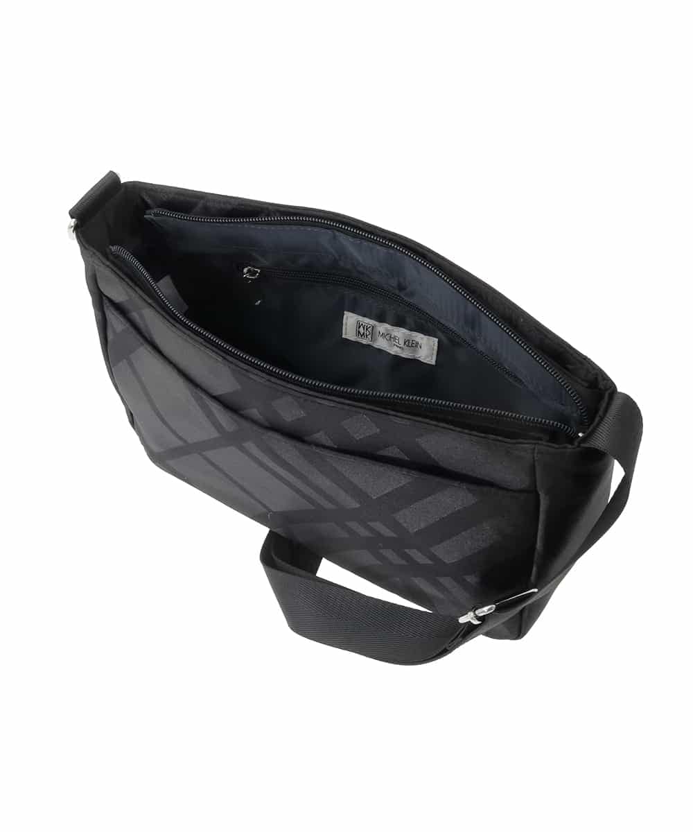 BPCAE40130 MK MICHEL KLEIN BAG(MK ミッシェルクラン バッグ) チェック柄コンパクトショルダーバッグ ネイビー