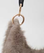 BPCAG01160 MK MICHEL KLEIN BAG(MK ミッシェルクラン バッグ) [2WAY]アクリルハンドルファーバッグ オレンジ