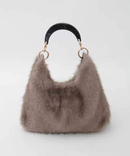 BPCAG01160 MK MICHEL KLEIN BAG [2WAY]アクリルハンドルファーバッグ