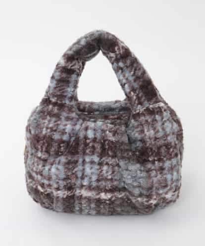 BPCAG02150 MK MICHEL KLEIN BAG チェック柄ボアミニトートバッグ