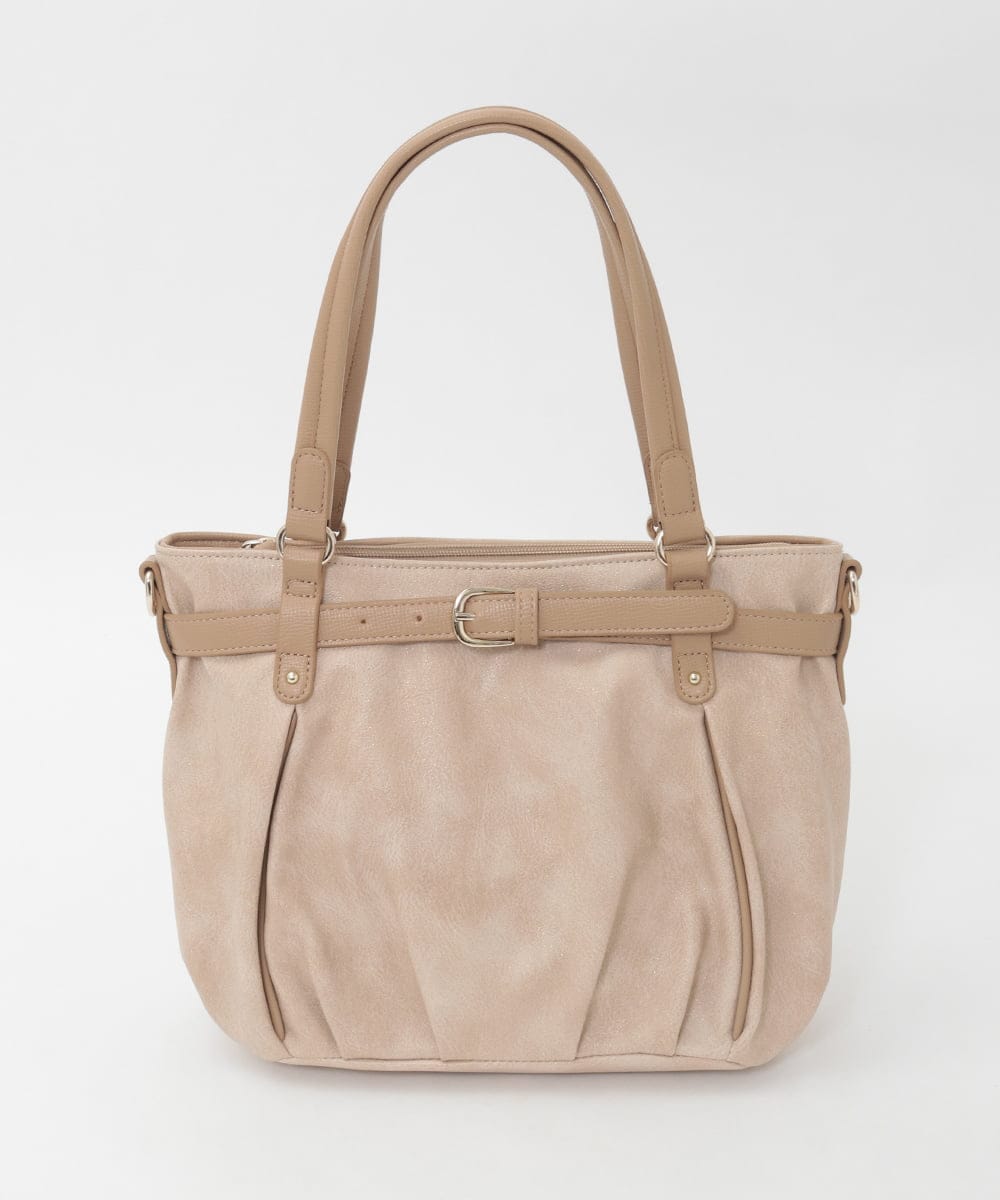 BPCAG80170 MK MICHEL KLEIN BAG(MK ミッシェルクラン バッグ) [2WAY]フロントベルトタックデザイントートバッグ イエロー
