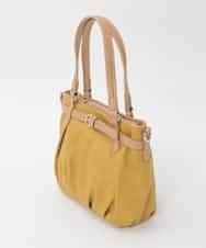 BPCAG80170 MK MICHEL KLEIN BAG(MK ミッシェルクラン バッグ) [2WAY]フロントベルトタックデザイントートバッグ イエロー