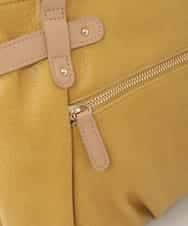 BPCAG80170 MK MICHEL KLEIN BAG(MK ミッシェルクラン バッグ) [2WAY]フロントベルトタックデザイントートバッグ イエロー