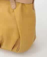 BPCAG80170 MK MICHEL KLEIN BAG(MK ミッシェルクラン バッグ) [2WAY]フロントベルトタックデザイントートバッグ イエロー