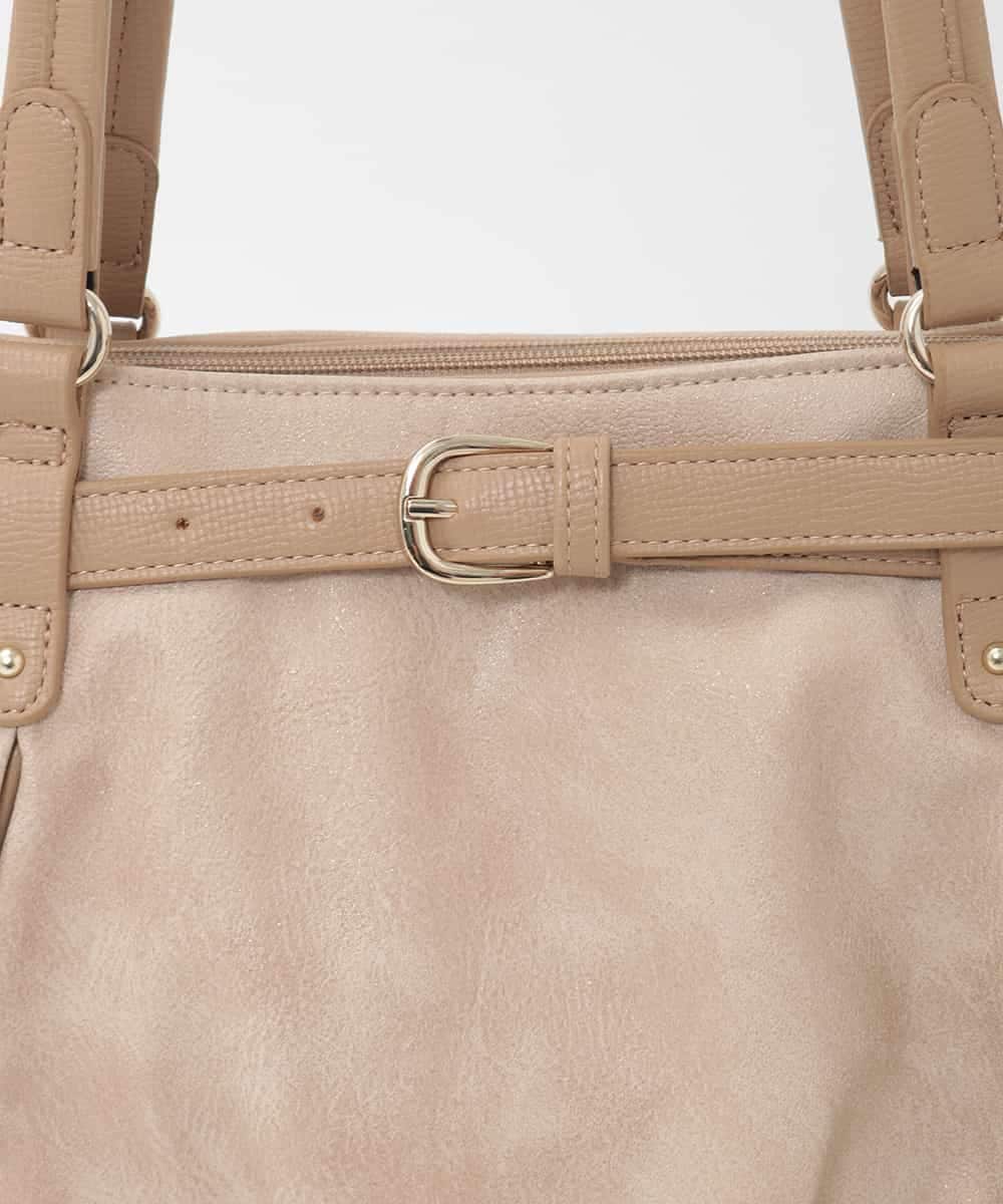 BPCAG80170 MK MICHEL KLEIN BAG(MK ミッシェルクラン バッグ) [2WAY]フロントベルトタックデザイントートバッグ イエロー