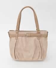 BPCAG80170 MK MICHEL KLEIN BAG(MK ミッシェルクラン バッグ) [2WAY]フロントベルトタックデザイントートバッグ ベージュ