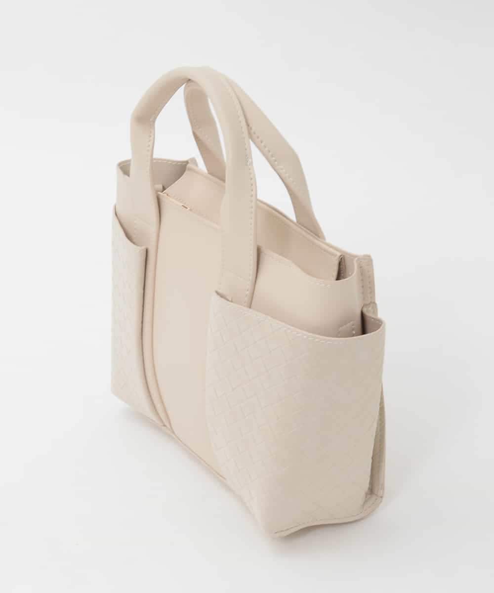 BPCAG81160 MK MICHEL KLEIN BAG(MK ミッシェルクラン バッグ) [2WAY]イントレチャートデザインミニトート アイボリー