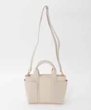BPCAG81160 MK MICHEL KLEIN BAG(MK ミッシェルクラン バッグ) [2WAY]イントレチャートデザインミニトート アイボリー