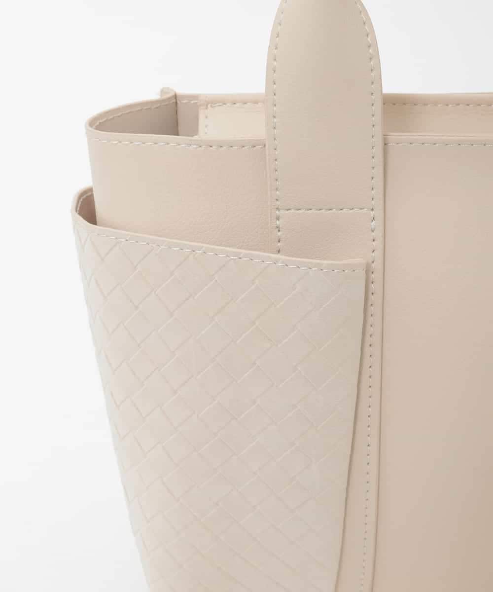 BPCAG81160 MK MICHEL KLEIN BAG(MK ミッシェルクラン バッグ) [2WAY]イントレチャートデザインミニトート アイボリー