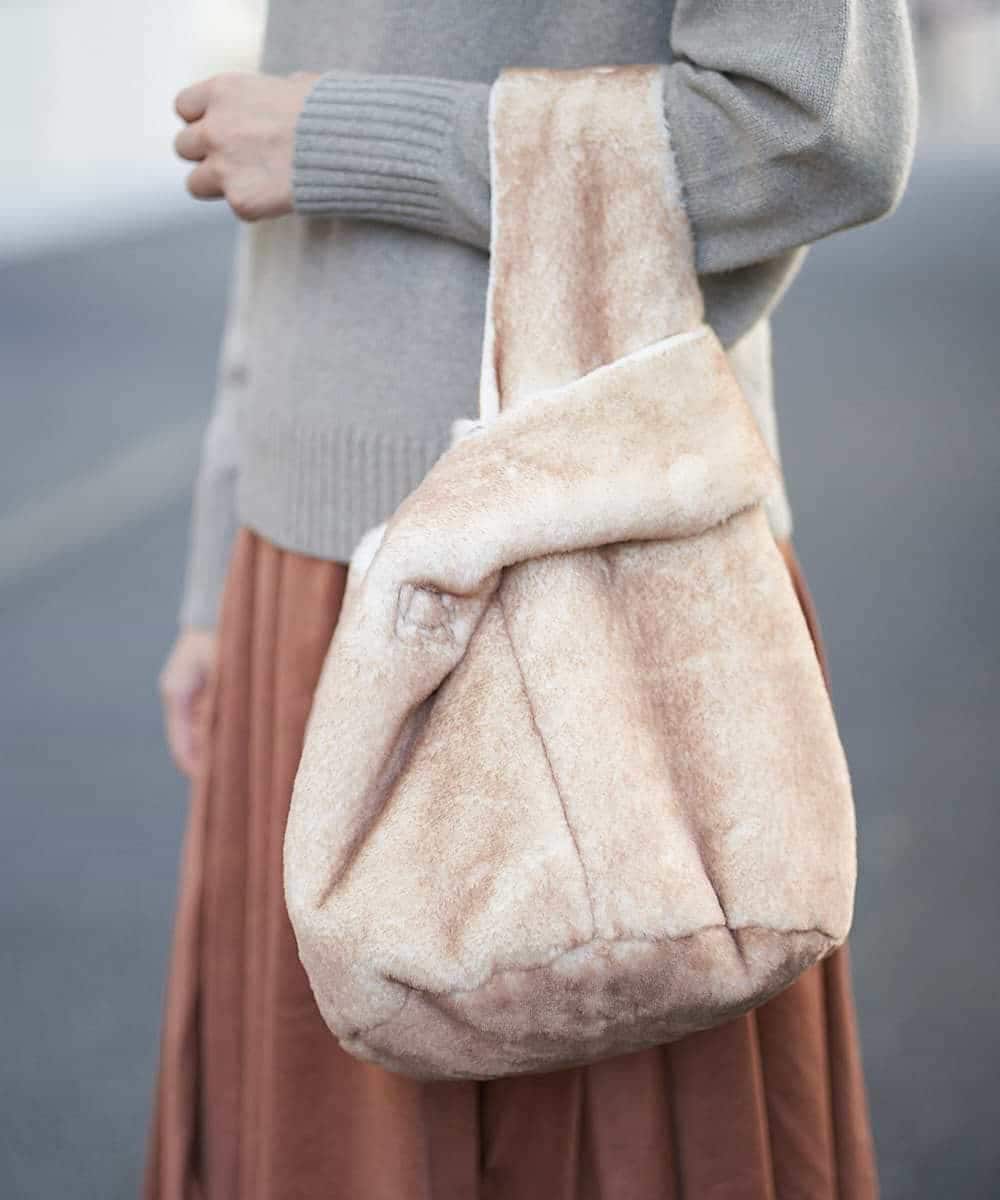 BPCAL01100 MK MICHEL KLEIN BAG(MK ミッシェルクラン バッグ) 【2WAY】エコファートートバッグ アイボリー