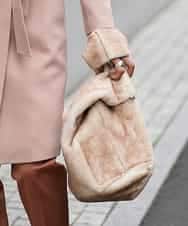 BPCAL01100 MK MICHEL KLEIN BAG(MK ミッシェルクラン バッグ) 【2WAY】エコファートートバッグ ベージュ