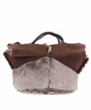 BPCAL01100 MK MICHEL KLEIN BAG(MK ミッシェルクラン バッグ) 【2WAY】エコファートートバッグ ブラウン