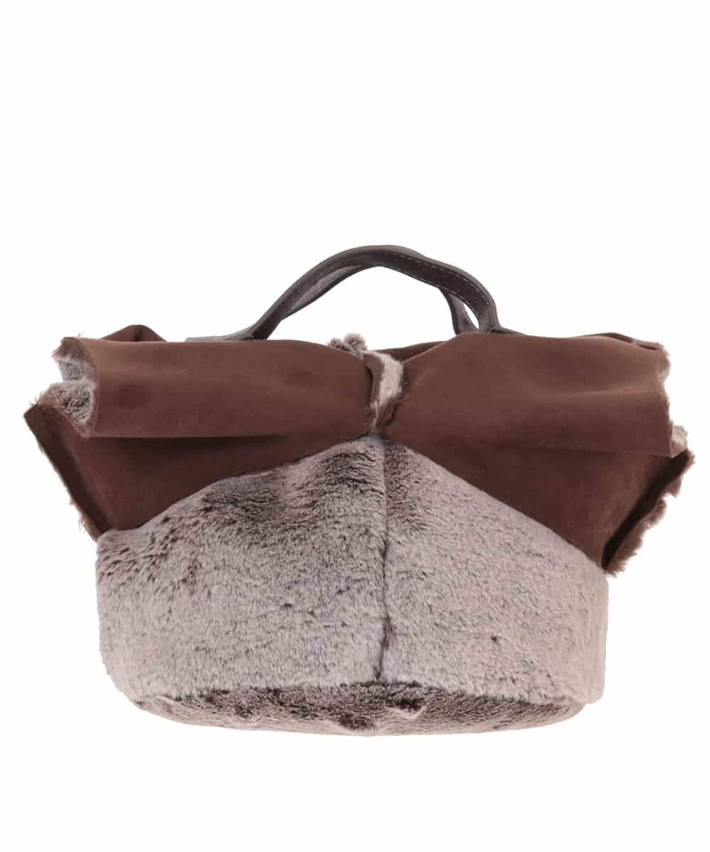 BPCAL01100 MK MICHEL KLEIN BAG(MK ミッシェルクラン バッグ) 【2WAY】エコファートートバッグ ブラウン