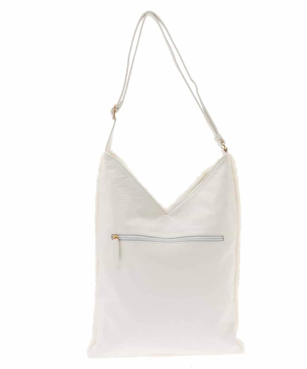 BPCAL02100 MK MICHEL KLEIN BAG(MK ミッシェルクラン バッグ) 【2WAY】エコファートートバッグ アイボリー