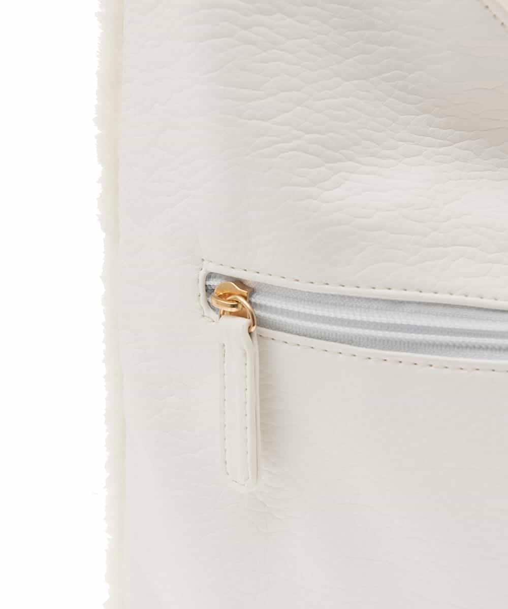 BPCAL02100 MK MICHEL KLEIN BAG(MK ミッシェルクラン バッグ) 【2WAY】エコファートートバッグ アイボリー