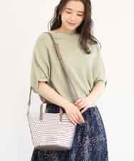 BPCAM19140 MK MICHEL KLEIN BAG(MK ミッシェルクラン バッグ) 【2WAY】メッシュデザインバッグ シルバー