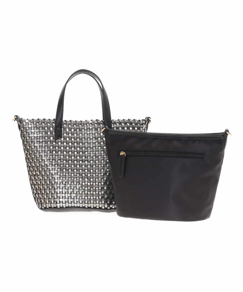 BPCAM19140 MK MICHEL KLEIN BAG(MK ミッシェルクラン バッグ) 【2WAY】メッシュデザインバッグ ブラック