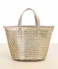 BPCAM19140 MK MICHEL KLEIN BAG(MK ミッシェルクラン バッグ) 【2WAY】メッシュデザインバッグ ゴールド