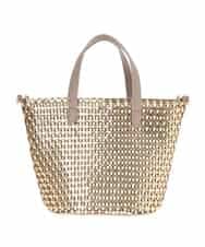 BPCAM19140 MK MICHEL KLEIN BAG(MK ミッシェルクラン バッグ) 【2WAY】メッシュデザインバッグ ゴールド